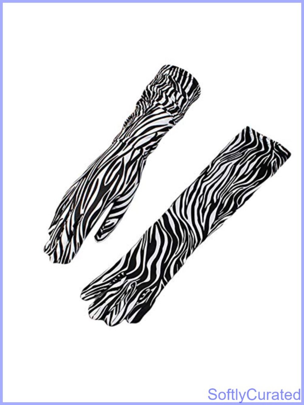 Elbow Length Spandex Animal Print Gloves Opera Flapper Costume Accessory